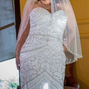 Crystal Beaded Wedding Dress